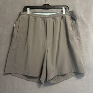 Birddogs Classic Lined Shorts Mens XXL 7" Gray Boom Athletic Stretch Performance